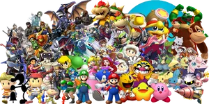 Nintendo Characters Collage