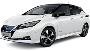 Nissan Leaf Electric Car Profile View PNG image