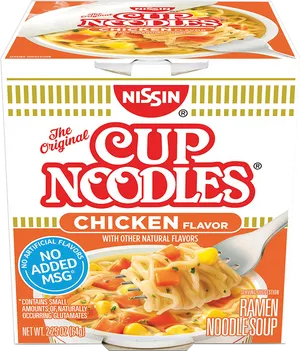 Nissin Cup Noodles Chicken Flavor PNG image