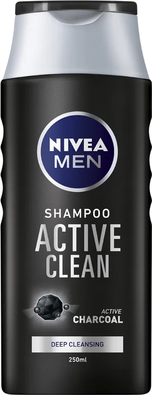 Nivea Men Active Clean Shampoo Bottle PNG image