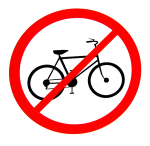 No Bicycles Sign