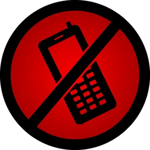 No Cell Phone Sign