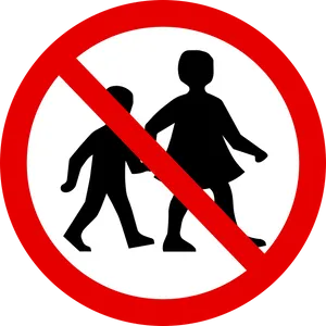No Children Sign PNG image