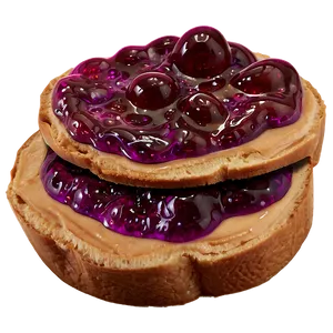 No-crust Peanut Butter And Jelly Png 06282024 PNG image