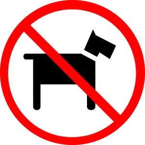 No Dogs Allowed Sign PNG image