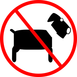 No Dogs Allowed Sign PNG image