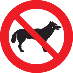 No Dogs Allowed Sign PNG image