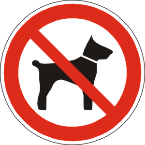 No Dogs Allowed Sign PNG image