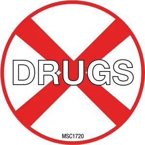 No Drugs Sign Graphic PNG image