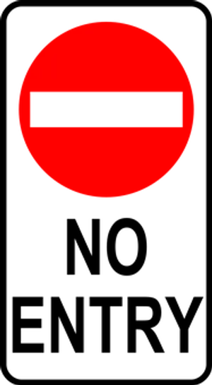 No Entry Sign PNG image