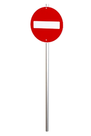 No Entry Signon Black Background PNG image