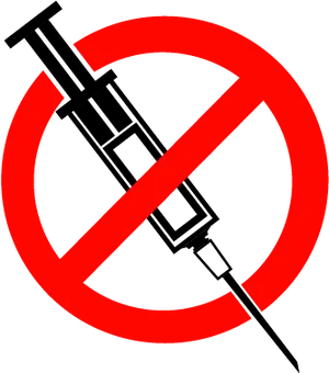 No Injection Sign PNG image