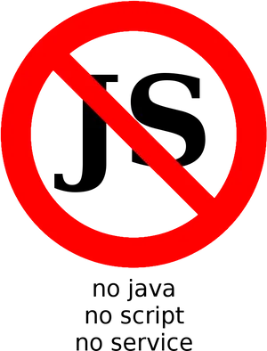 No Java Script Sign Image PNG image