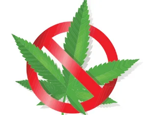 No Marijuana Sign PNG image