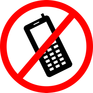 No Mobile Phone Sign PNG image