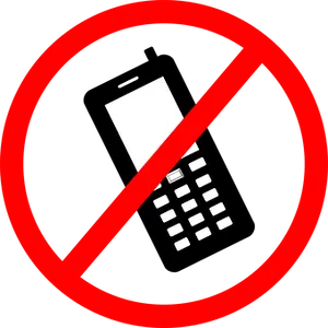 No Mobile Phones Sign PNG image