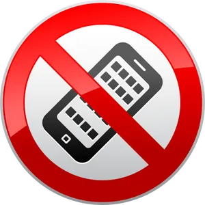 No Mobile Phones Sign Clipart PNG image