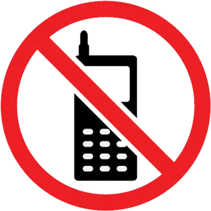 No Mobile Phones Sign Clipart PNG image