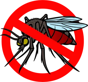 No Mosquito Sign Graphic PNG image