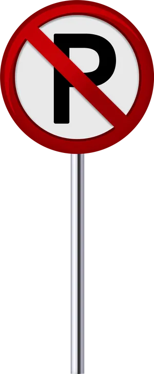 No Parking Sign Vertical PNG image