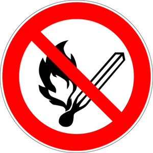 No Sign Redand Black