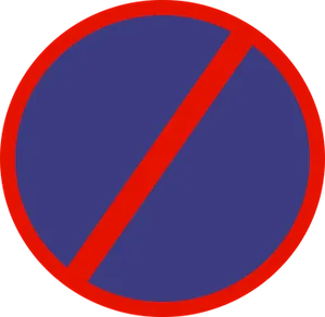 No Sign Redand Blue PNG image