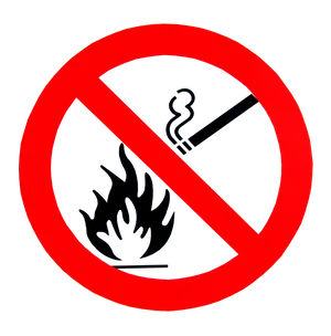 No Smoking And Open Flame Sign PNG image