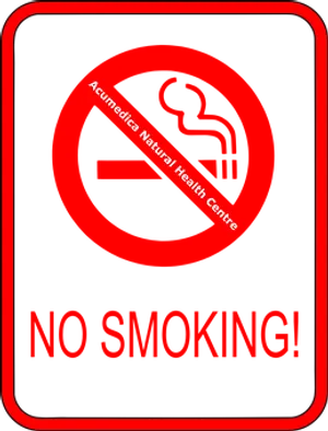 No Smoking Sign Acupuncture Clinic PNG image