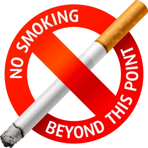No Smoking Sign With Cigarette