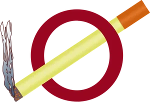 No Smoking Sign With Cigarette PNG image