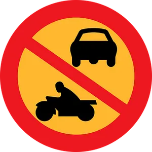 No Vehicle Entry Sign PNG image