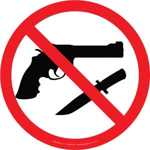 No Weapons Sign PNG