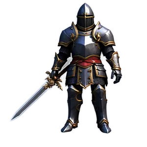 Noble Black Knight PNG Bwf