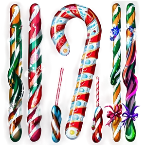 Noel Candy Cane PNG 42
