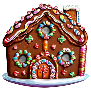 Noel Gingerbread House PNG 06292024