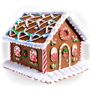 Noel Gingerbread House PNG Qbc