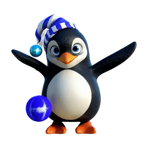 Noel Penguin Celebration PNG 19