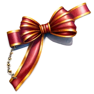 Noel Ribbon And Bow Png 06292024 PNG image