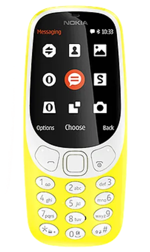 Nokia Classic Model Yellow PNG image