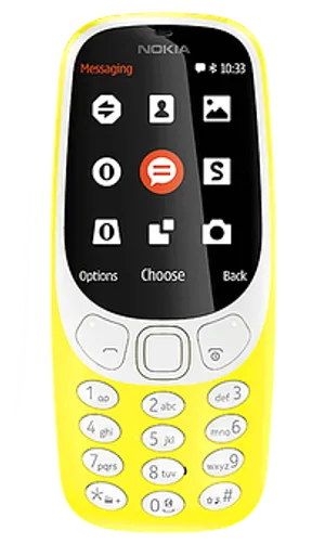 Nokia Classic Yellow Model PNG image