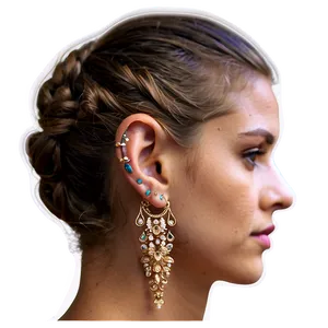 Non-pierced Ear Cuff Designs PNG Eeg88 PNG