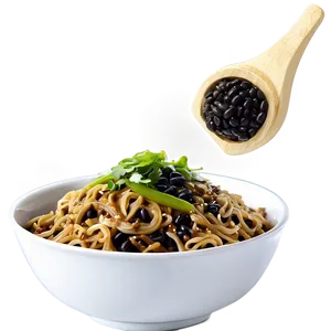 Noodles With Black Bean Sauce Png Diu PNG image