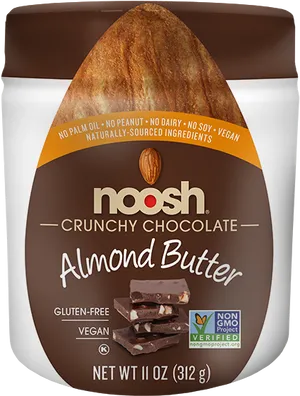 Noosh Crunchy Chocolate Almond Butter Jar