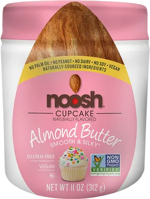 Noosh Cupcake Almond Butter Jar