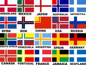 Nordic_ Cross_ Flags_ Collage