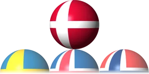 Nordic Flagson Easter Eggs PNG image