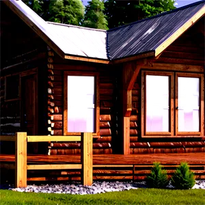 Nordic Style Log Cabin PNG Xue53
