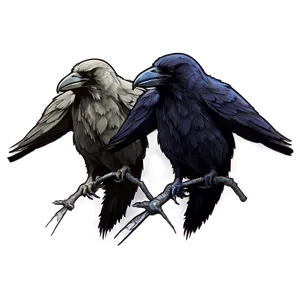 Norse Mythology Ravens Png 06122024 PNG image