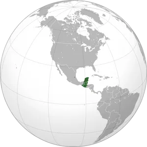 North America Globe Highlighted Country PNG image