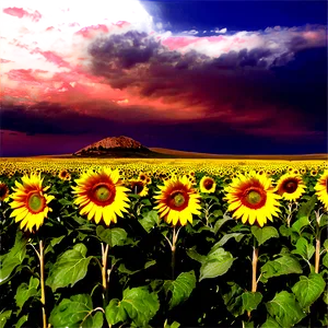 North Dakota Sunflower Fields Png 91 PNG image